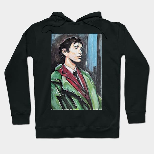 Retro Scooter, Classic Scooter, Scooterist, Scootering, Scooter Rider, Mod Art Hoodie by Scooter Portraits